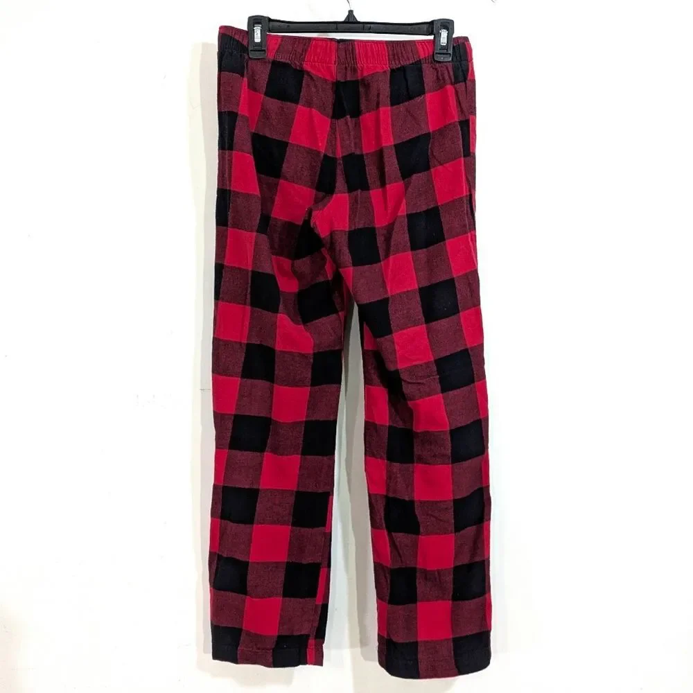 Old Navy Flannel Buffalo Check Plaid Pants - Red & Black - Size XS Mens Unisex